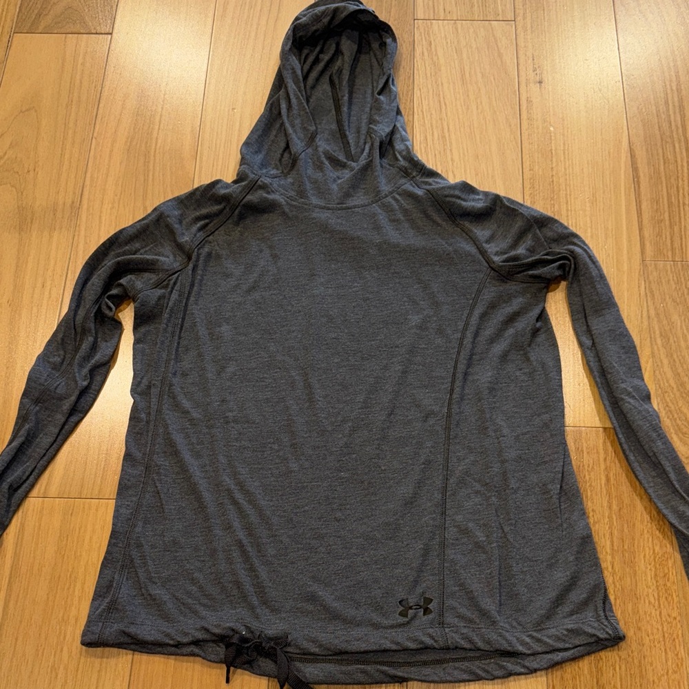 Under Armour Dark Gray Hooded Long Sleeve Pullover